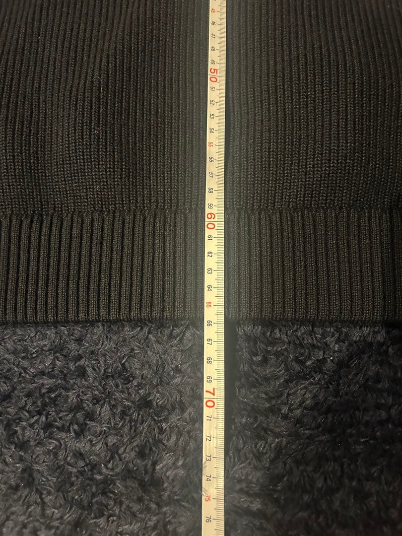 モンクレール MONCLERフード付きニットダウン　ブラック