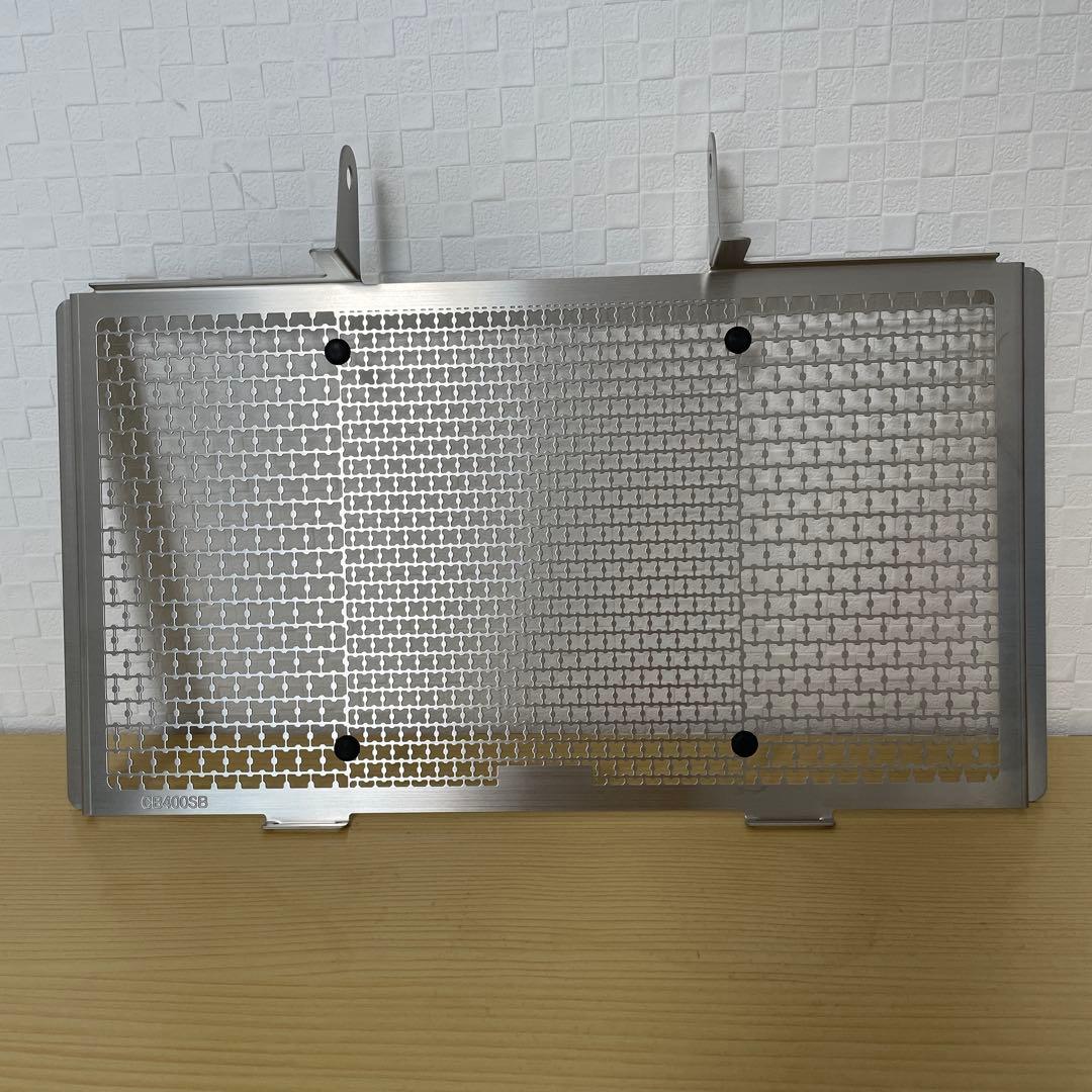 CB400SBモリワキラジエーターコアガード シルバー