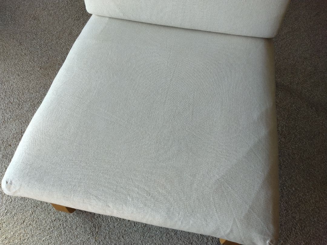 【美品】MUJI無印良品 ダイニングソファチェアオーク材/リビングでもつかえる②