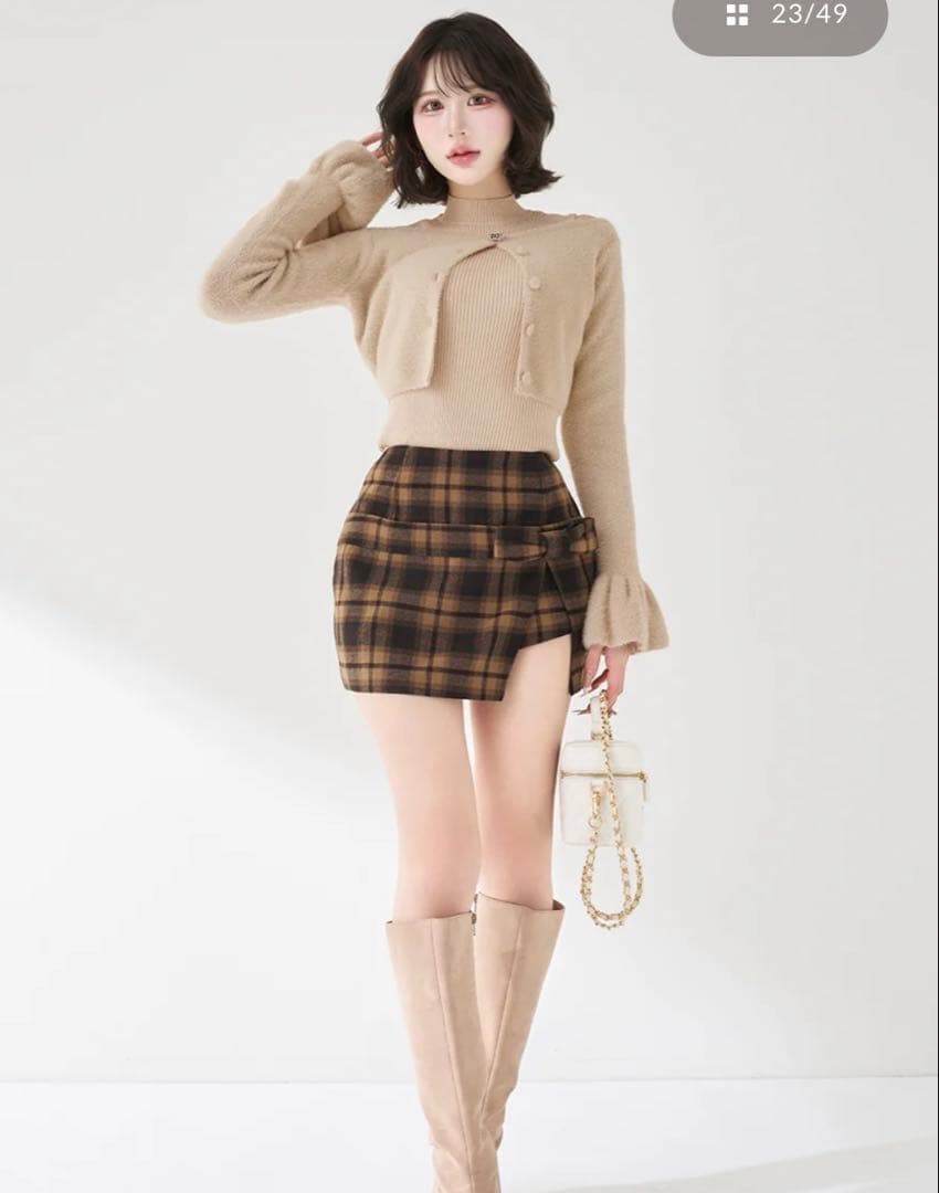 Darich アンサンブルシャギーニットトップス ベージュ FREE