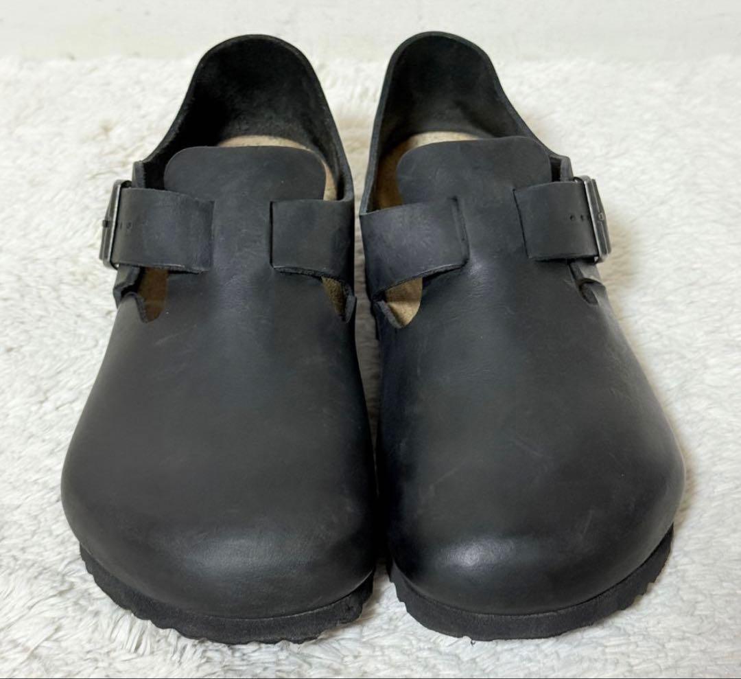 極美品　ビルケンシュトック　ロンドン　LONDONオイルドレザー　黒