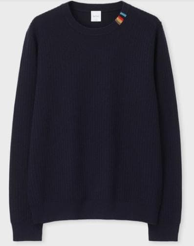 Paul Smith マルチカラーリブ クルーネックニットセーター Mサイズ