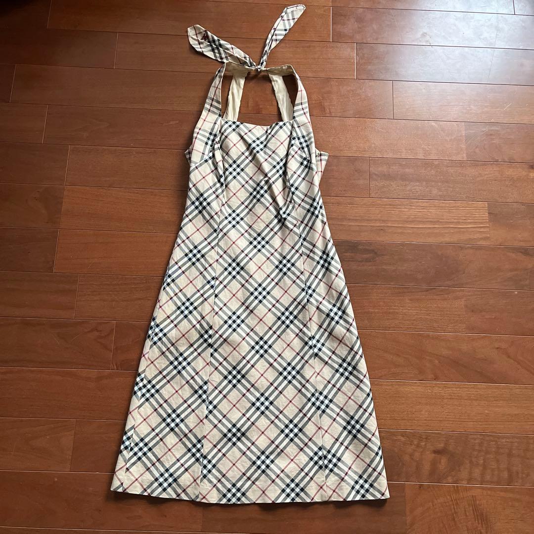 Burberry チェック柄 ノースリーブワンピース 38