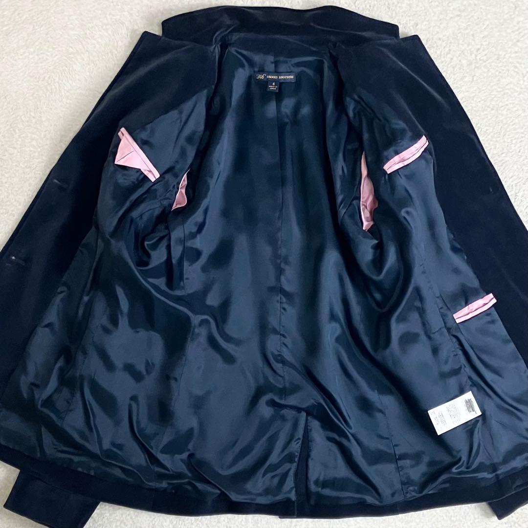 ブルックスブラザーズ　ベロアテーラードジャケット　紺ブレ　金ボタン　サイズ4