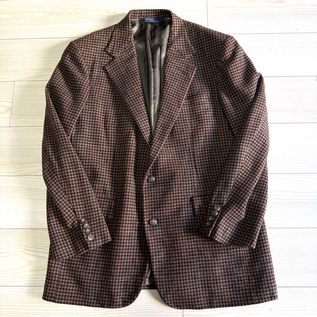 ぱ*ち様 極上　70〜80s USA製　ポロバイラルフローレン　ハウンドトゥース