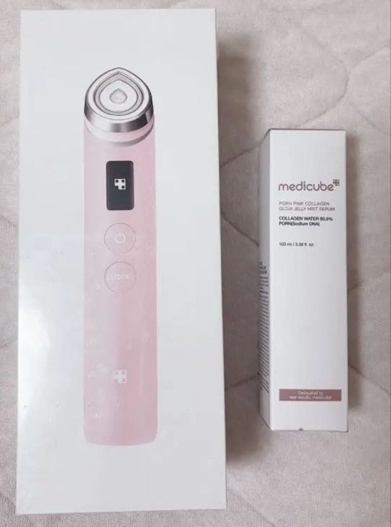 メディキューブ AGE-Rブースタープロ ピンク　ゼリーミストスプレー　セット