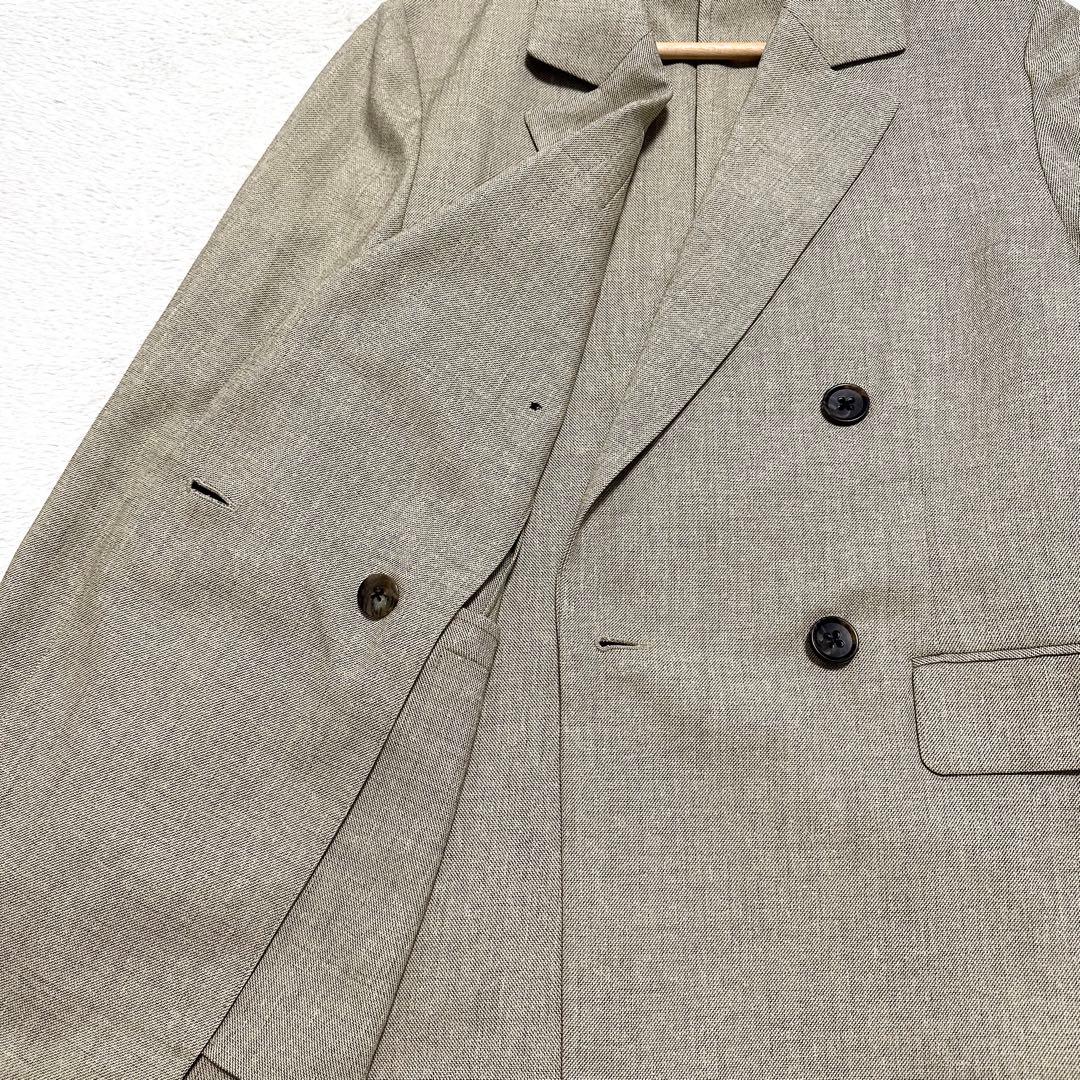 25SS BEAUTY&YOUTH リネンライク ダブルジャケット ベージュ S