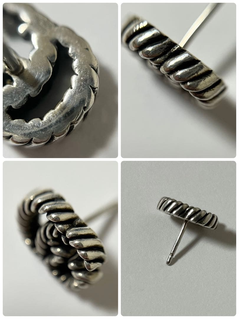 GUCCI グッチ　ピアス　ダブルG シルバー　925