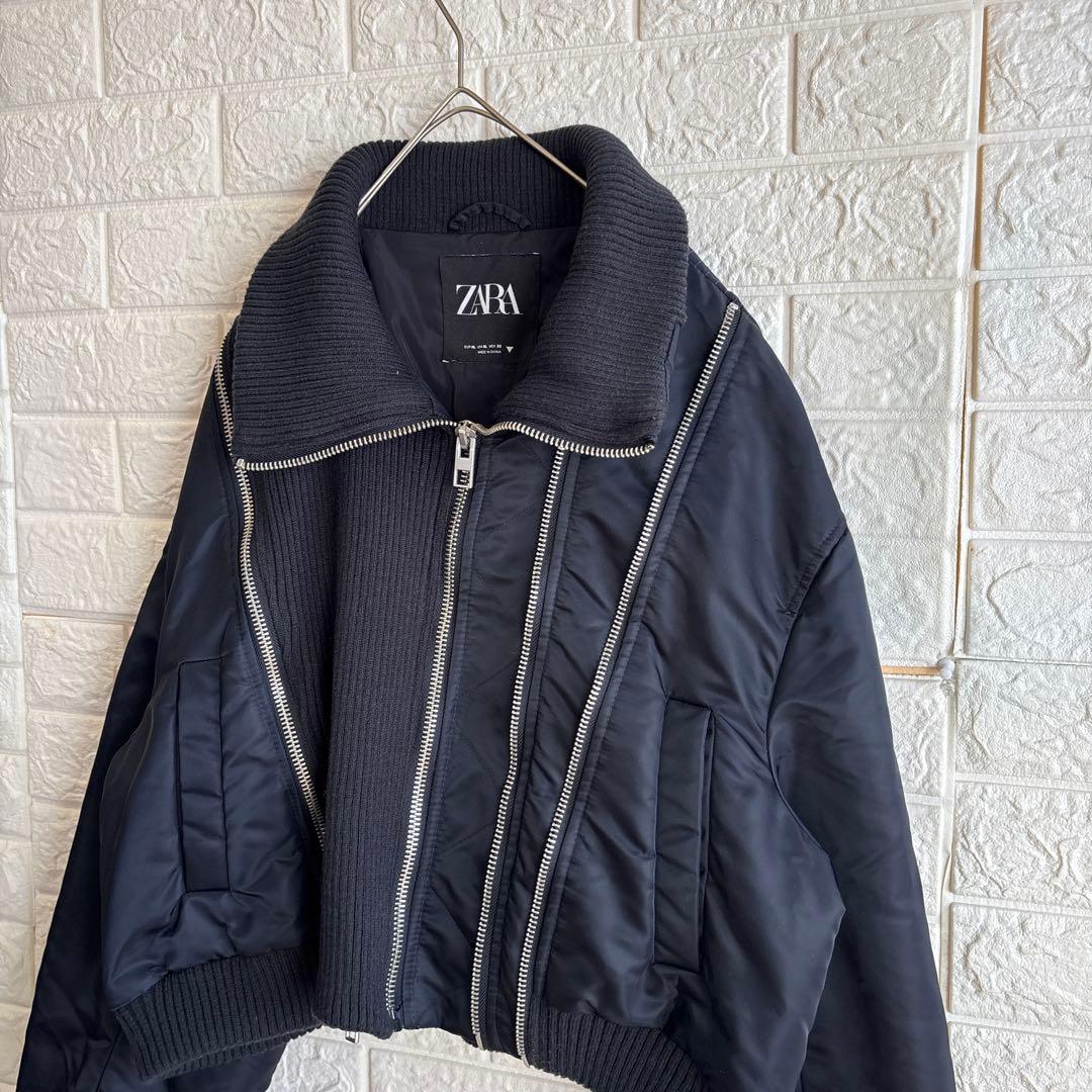 ZARA ザラ 2023AWMA-1 コントラストボンバージャケット XL