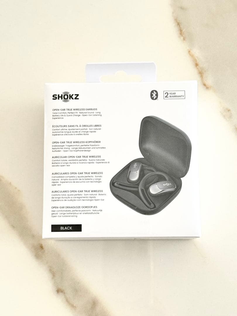 SHOKZ OPENFIT AIR ワイヤレスイヤホン ブラック