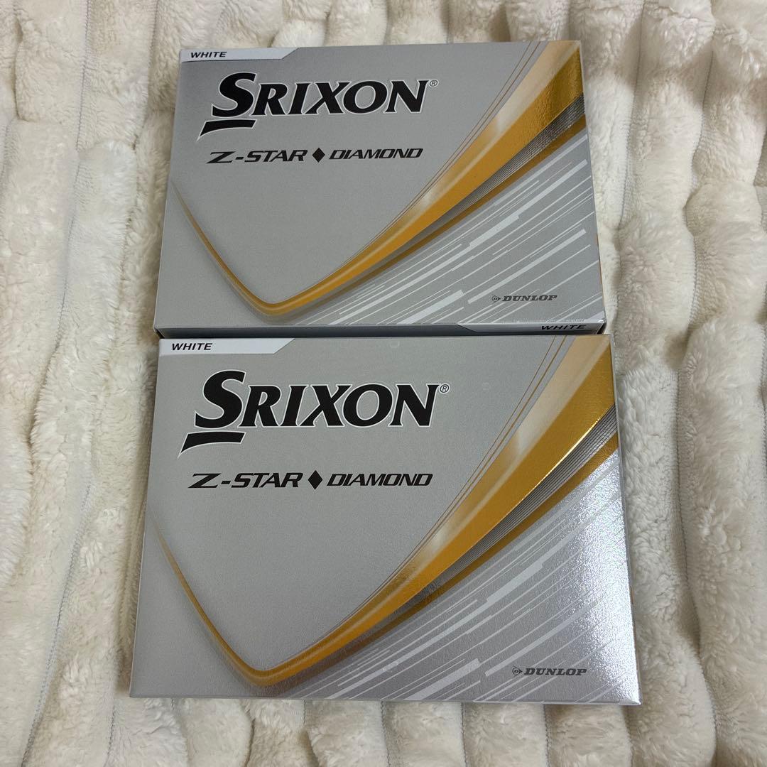 新品　Srixon Z-STAR DIAMOND ホワイト 2ダース