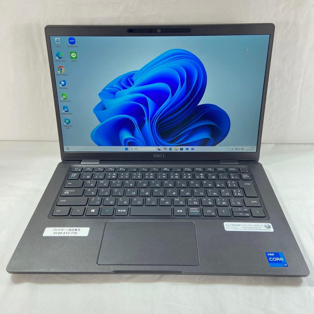 美品 11世代Core i7 32Gメモリ SSD512G 13.3型 DELL