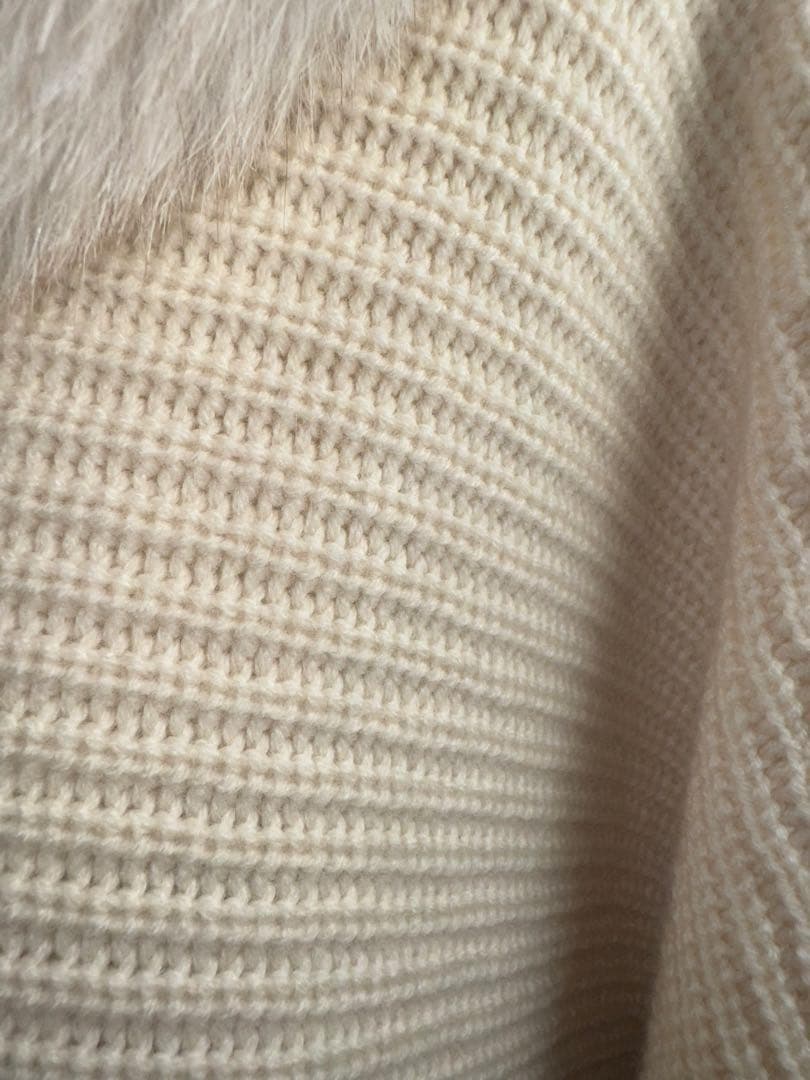 【Reneルネ】新品タグ付定価198000円カシミヤフォックスファーコート38