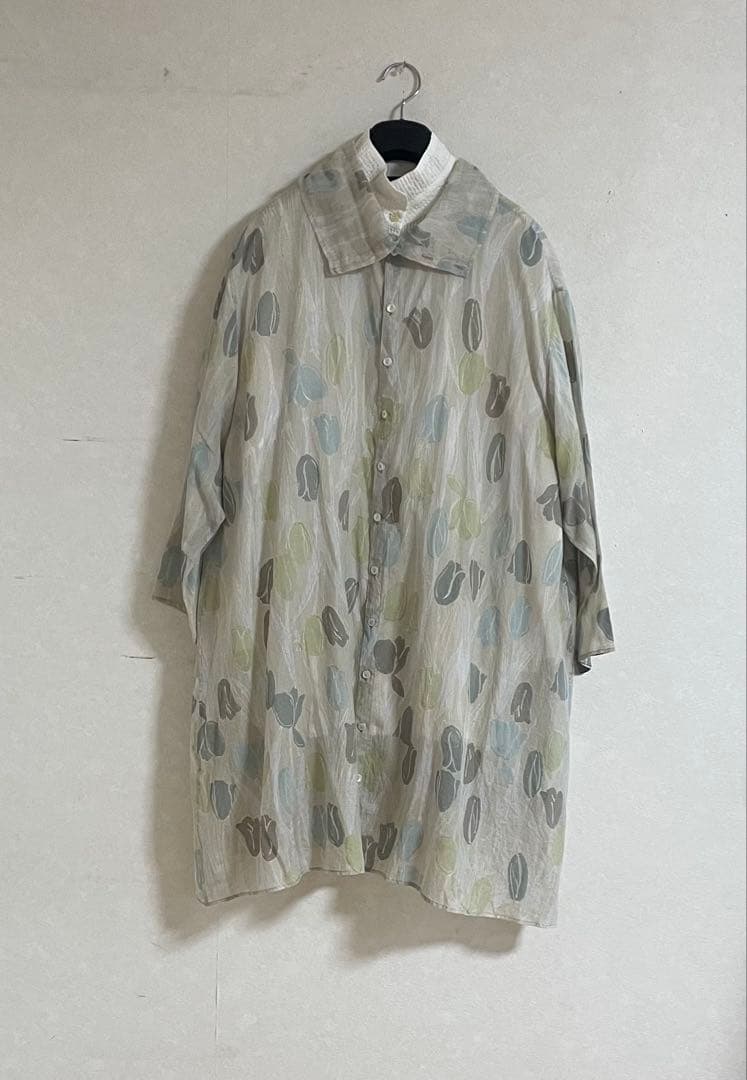 ヨーガンレール☆ババグーリ☆素敵なチューリップ柄☆シフォン☆羽織り☆チュニック