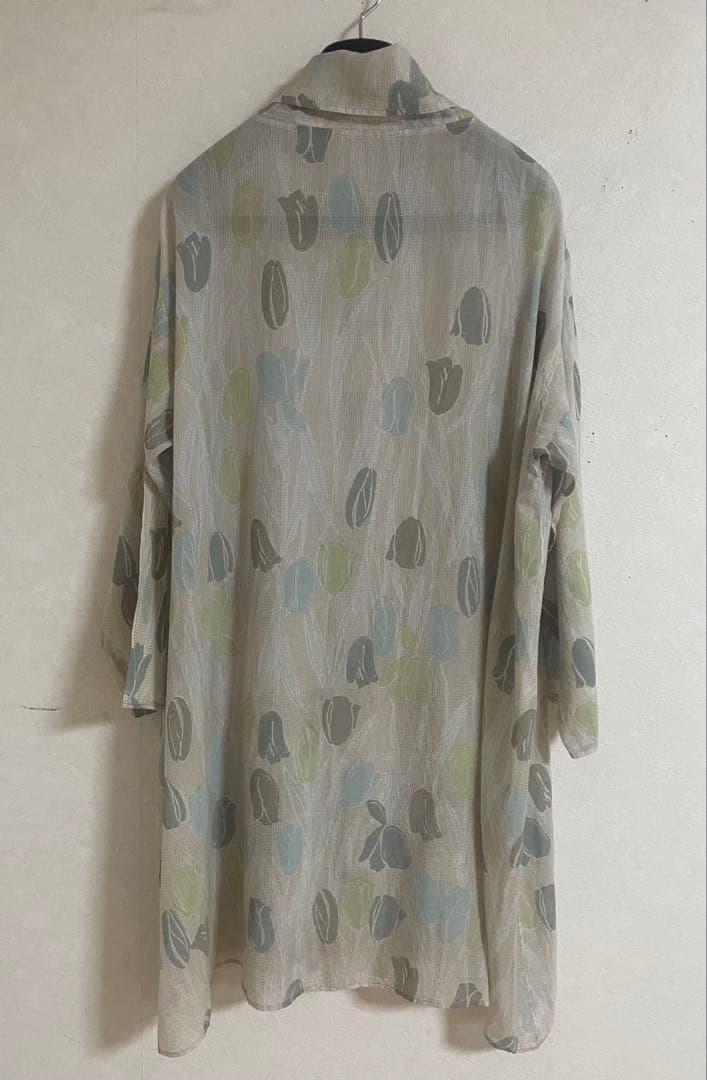 ヨーガンレール☆ババグーリ☆素敵なチューリップ柄☆シフォン☆羽織り☆チュニック