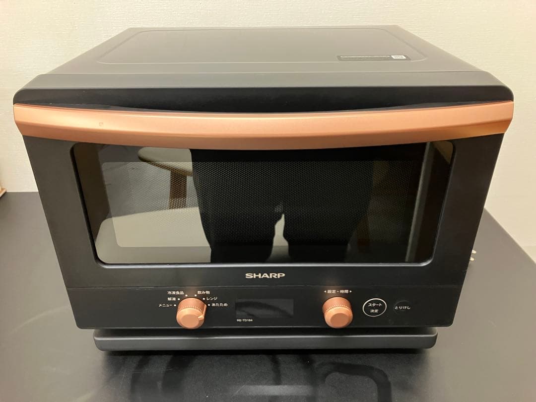 SHARP レンジ RE-TD184-B ブラック2024年製 美品