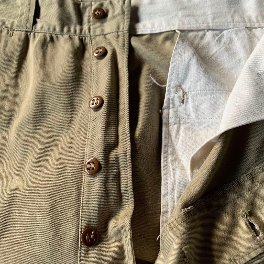 50's US ARMY ヴィンテージ チノパン 米軍実物 尿素ボタン