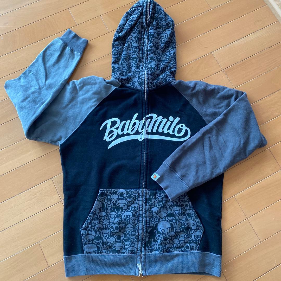 初期エイプAPEベビーマイロNIGOレアパーカー黒サファリベイプ