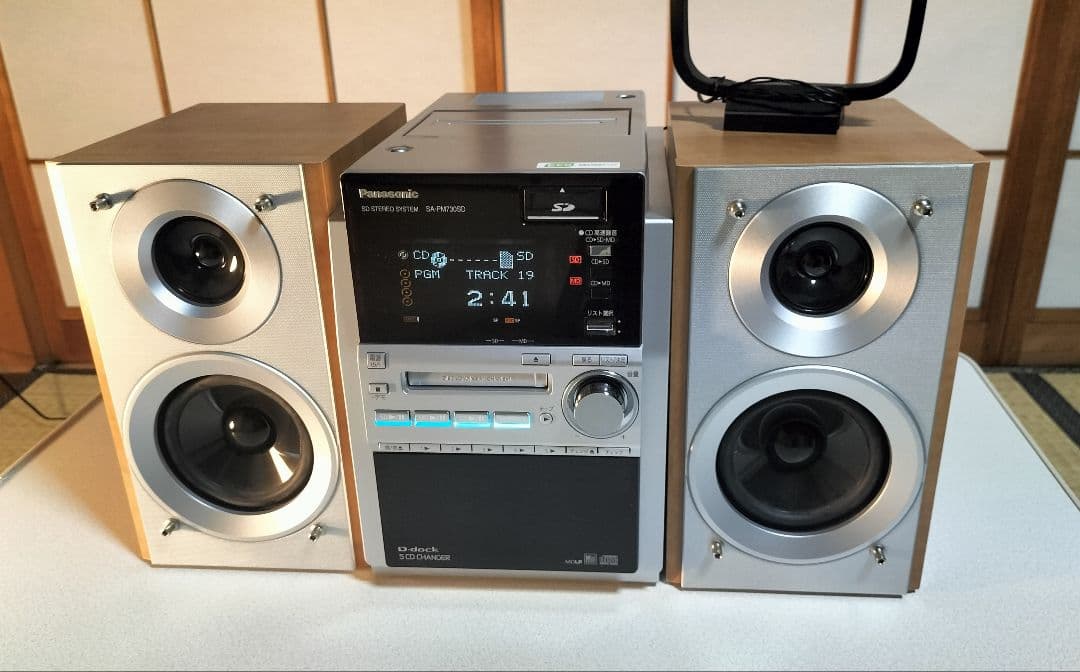 panasonicミニコンポSA-PM730SDリモコン取扱い説明書付き