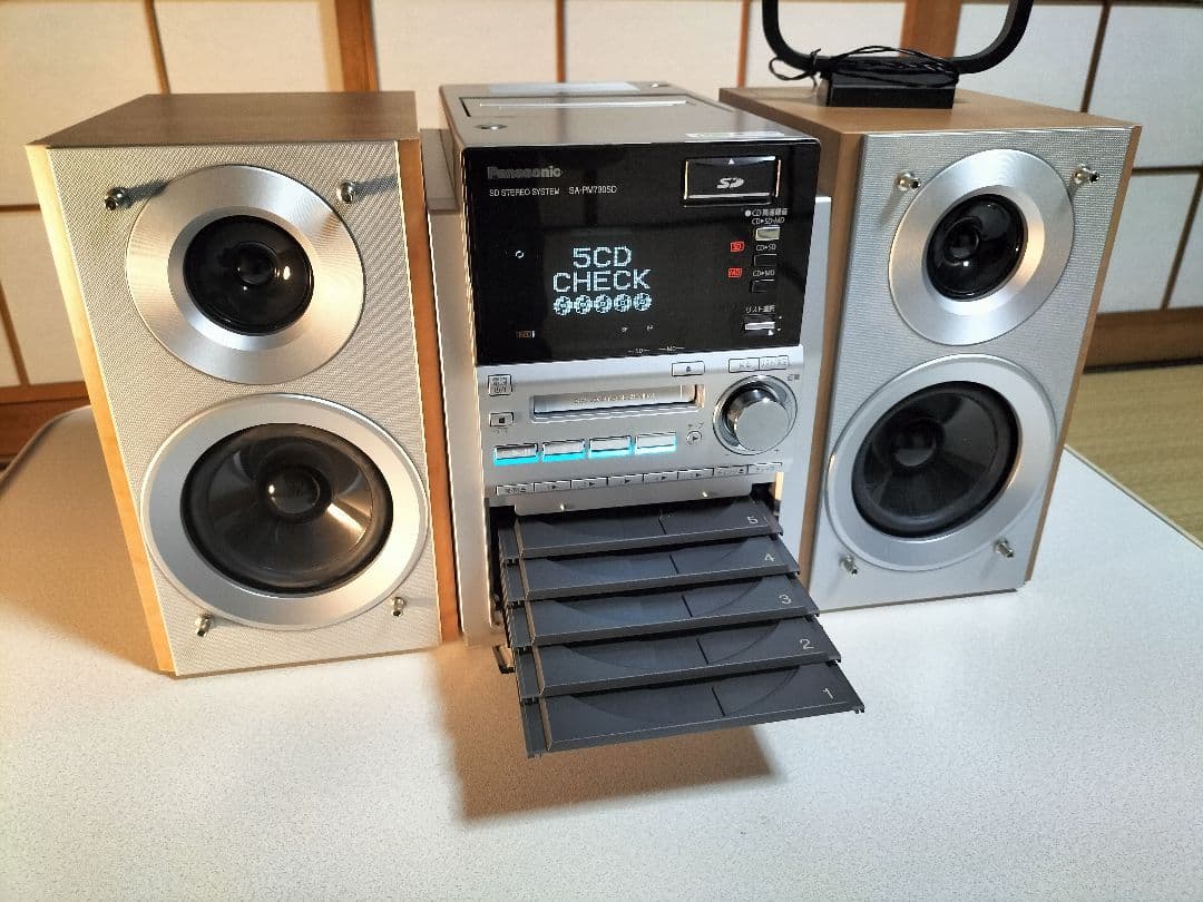 panasonicミニコンポSA-PM730SDリモコン取扱い説明書付き