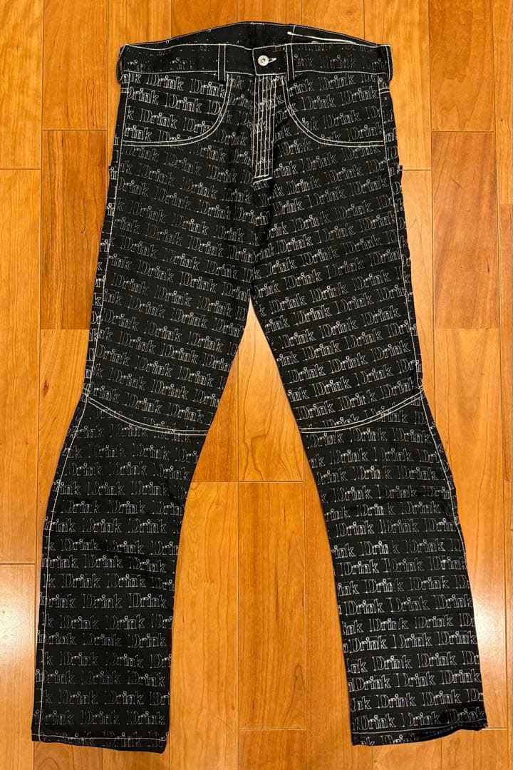 Sébastien Meunier ブラックプリントスラックス