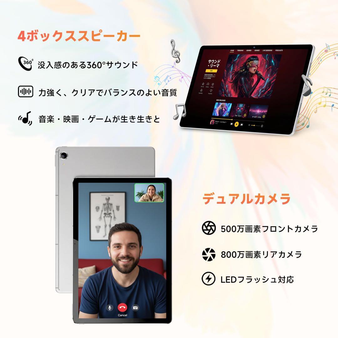 タブレット 11インチ Android 12GB RAM 128GB ROM