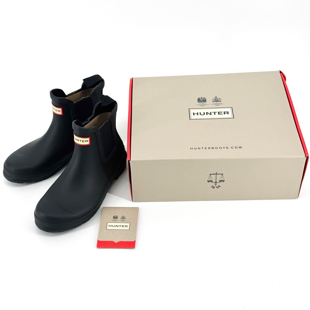 新品 HUNTER ハンター チェルシー レインブーツ JP24