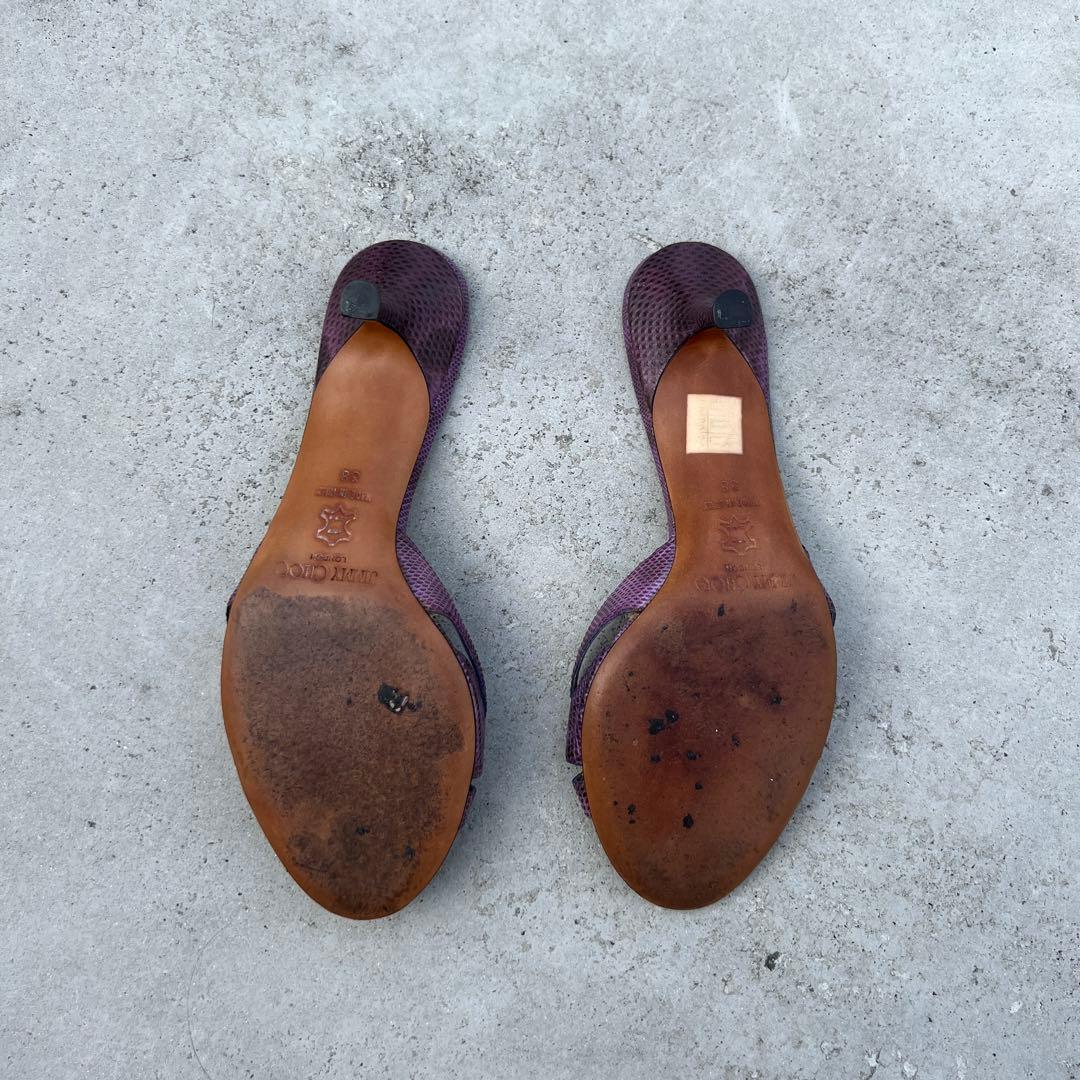 ち*ー様 JIMMY CHOO パープル ミュール