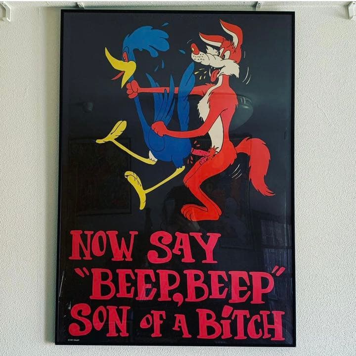 1970年代　ビンテージ　ポスター　エロパロディー　ロードランナー　sex