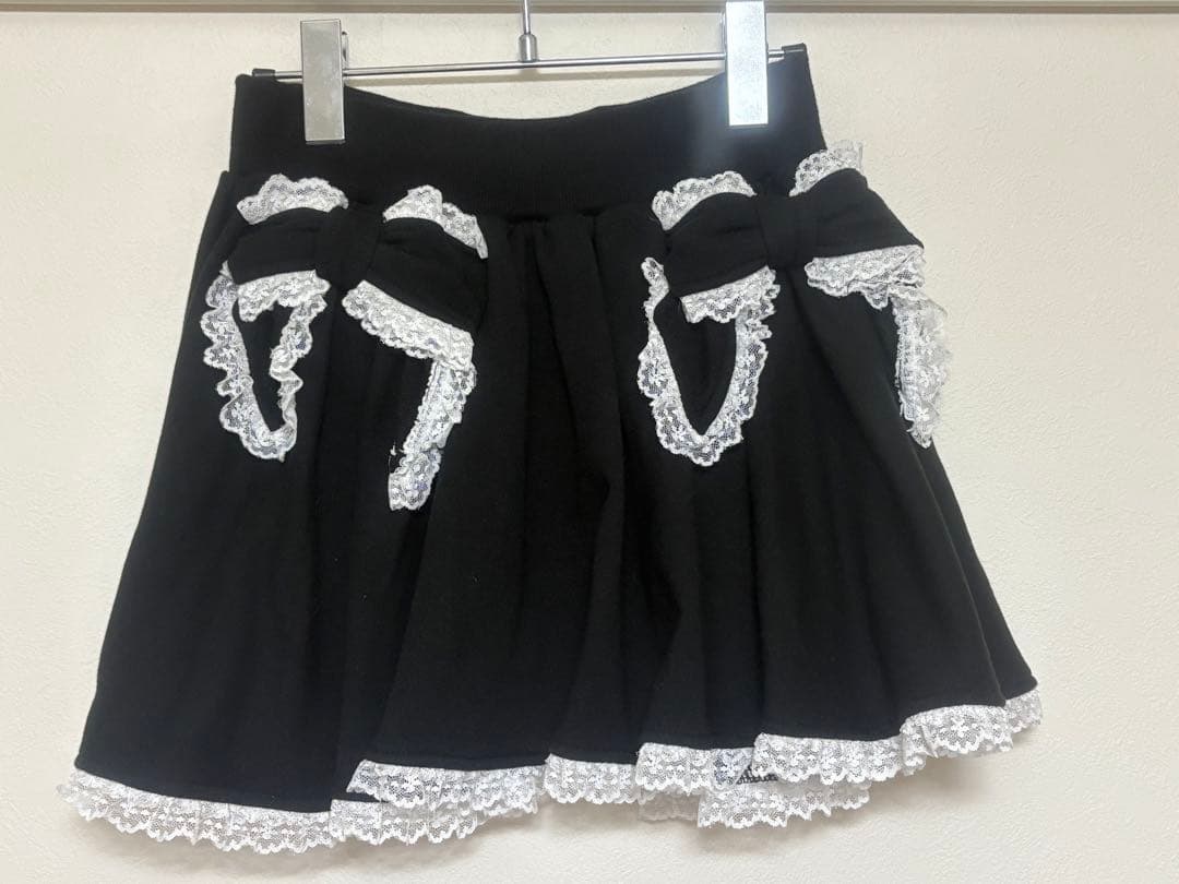 lilLilly スウェットミニスカート ブラック