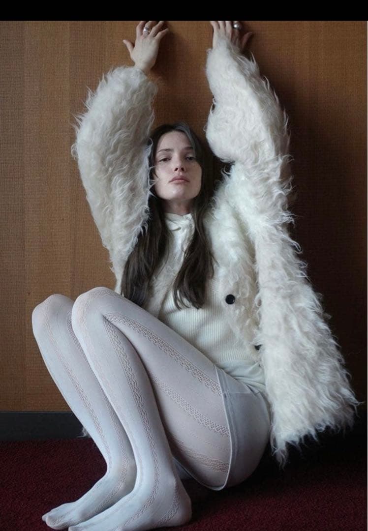 ひ*ぃ様 CLANE BI COLOR SHAGGY KNIT CARDIGAN