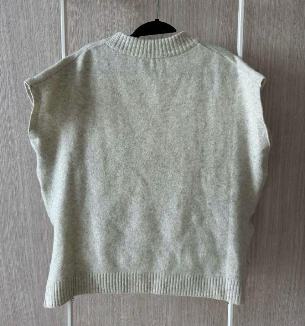 NARU ナル／タスマニアラムボックスニット／アイボリー／ウール100%／日本製