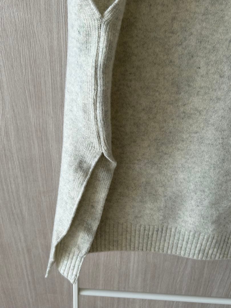 NARU ナル／タスマニアラムボックスニット／アイボリー／ウール100%／日本製