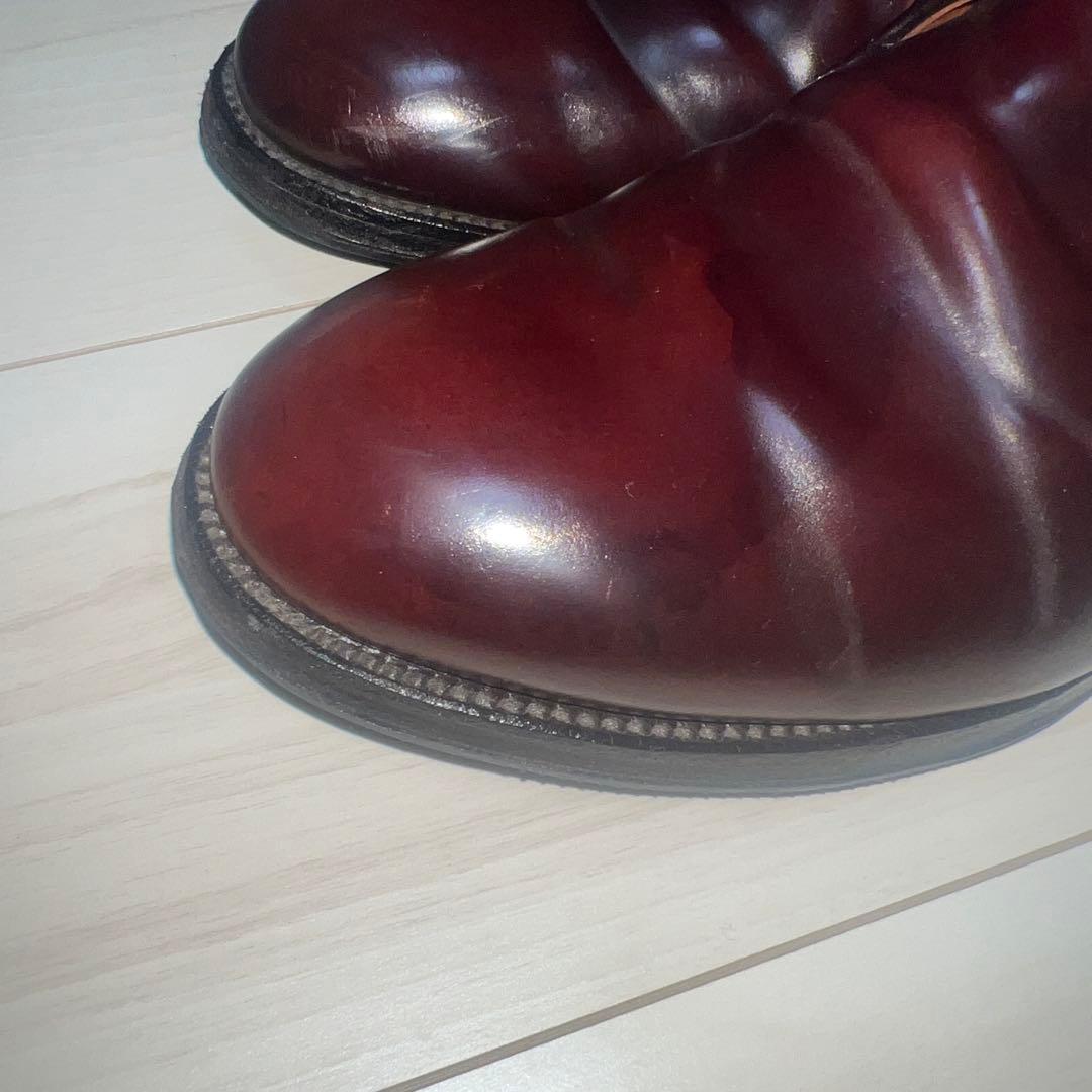 Alden バーガンディ モンクストラップシューズ9 1/2