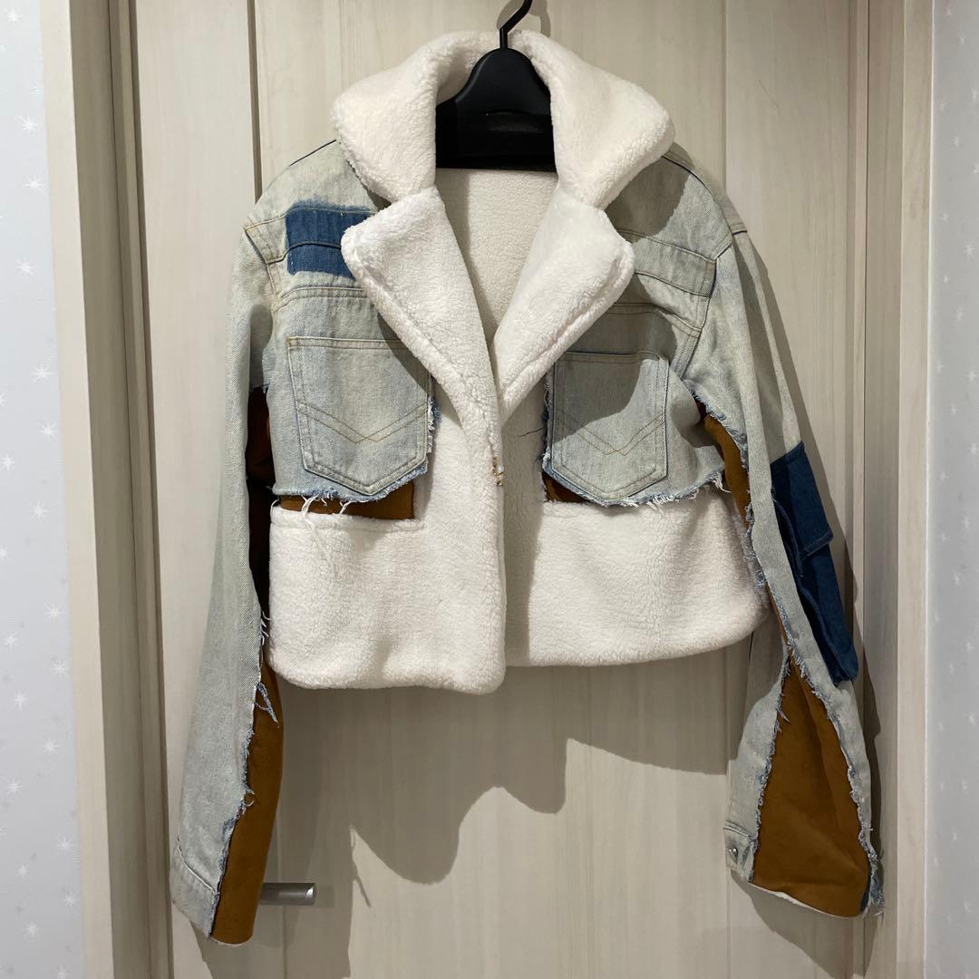 Eimee Law ボアドッキングデニムジャケット