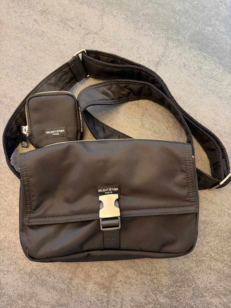 【美品】SELENT ETHER MIGHTY21 BLACK ショルダーバッグ