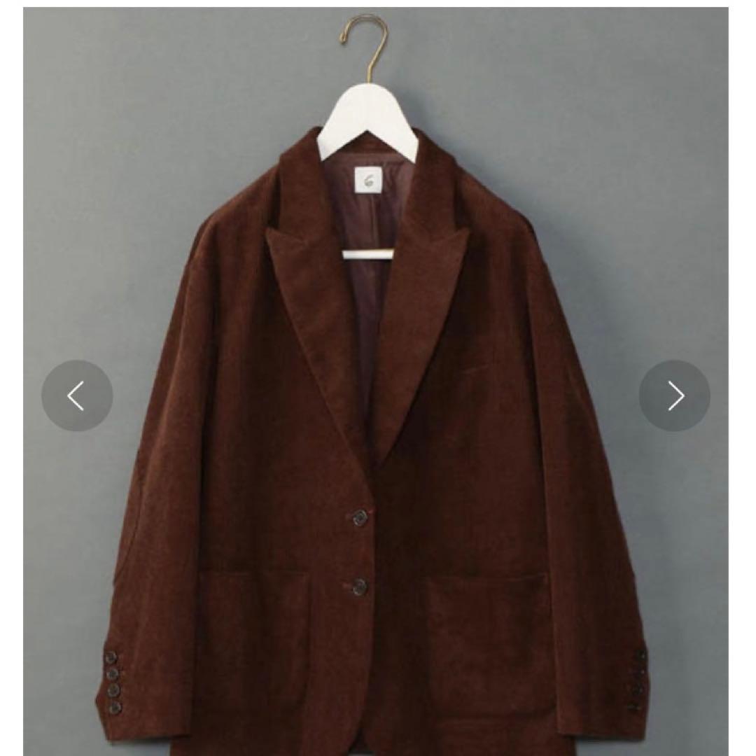 roku 6 コーデュロイ ジャケット ブラウン レディース 秋冬 アウター