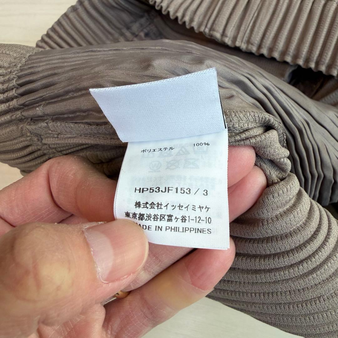 homme plisse プリーツパンツ オムプリッセ ベージュ 3