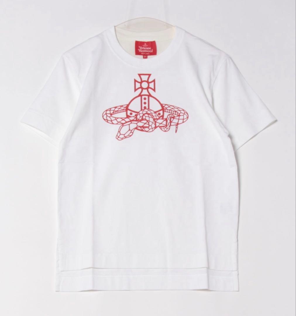 【VivienneWestwood】Snake T シャツ White02