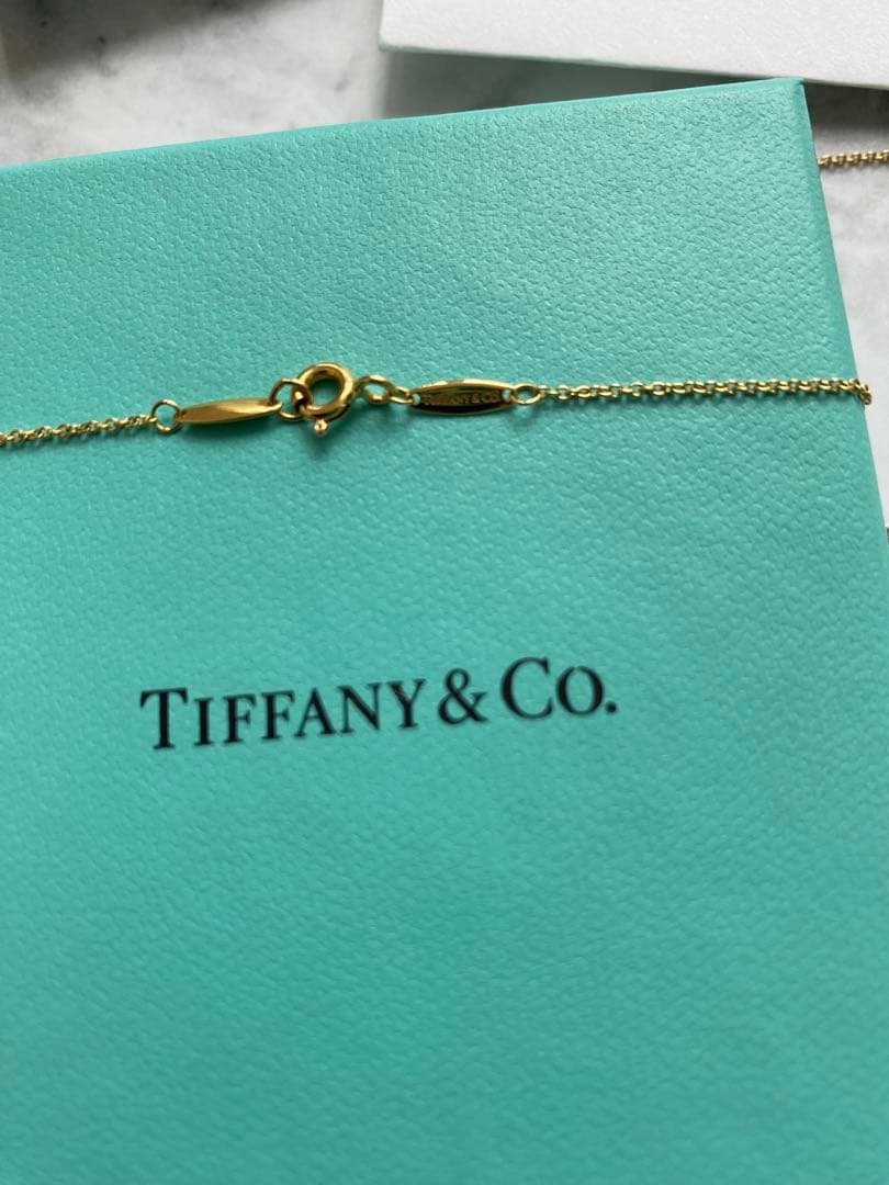 l*y様 ティファニー バイザヤード YG 0.14ct K18 ネックレス