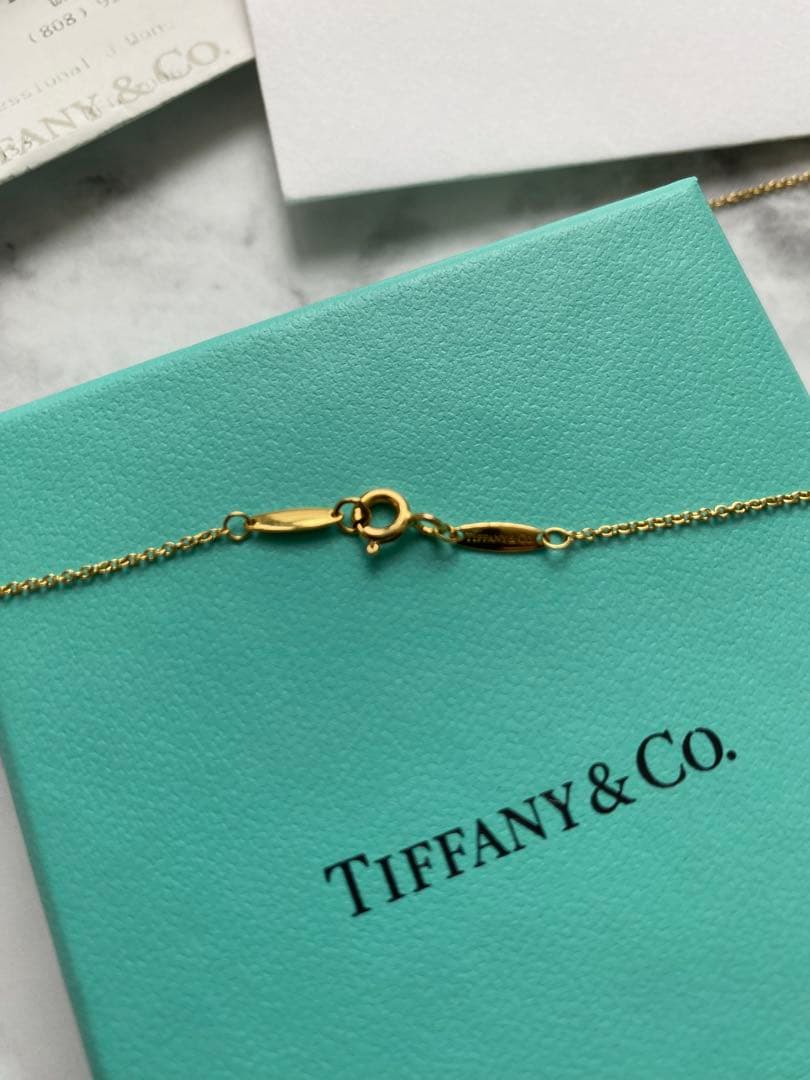 l*y様 ティファニー バイザヤード YG 0.14ct K18 ネックレス