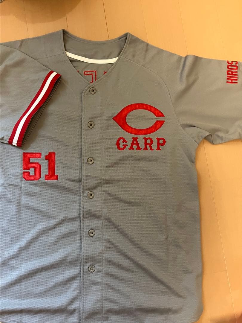 CARP MAEDA カープ　前田　復刻ユニフォーム 51 L グレー　復刻