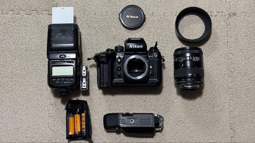 Nikon F4 AF28-85 SB-25 MB-21付 現状品
