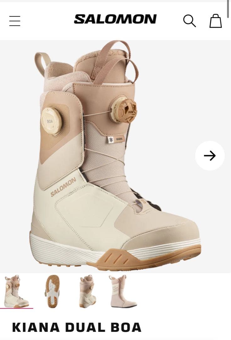 SALOMON Kiana Dual Boa スノーボードブーツ