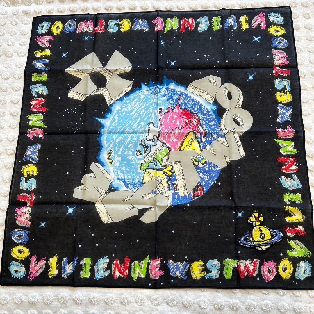 新品未使用　Vivienne Westwood 宇宙　ハンカチ　オーブワッペン