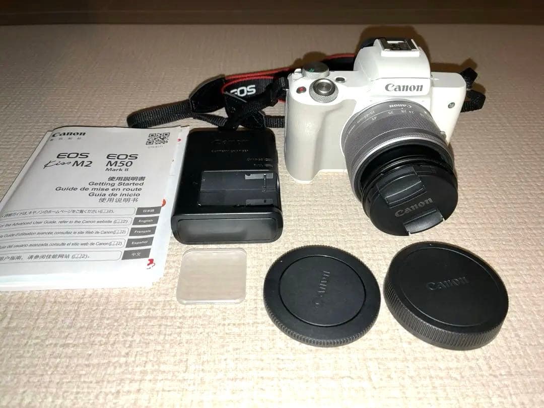 S*n様 Canon EOS KISS M2 ホワイト 本体　美品 オークション