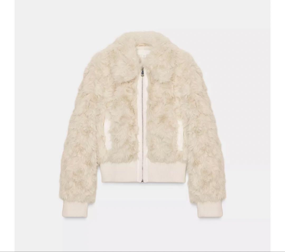 ZARA フェイクファーボンバージャケット　XS