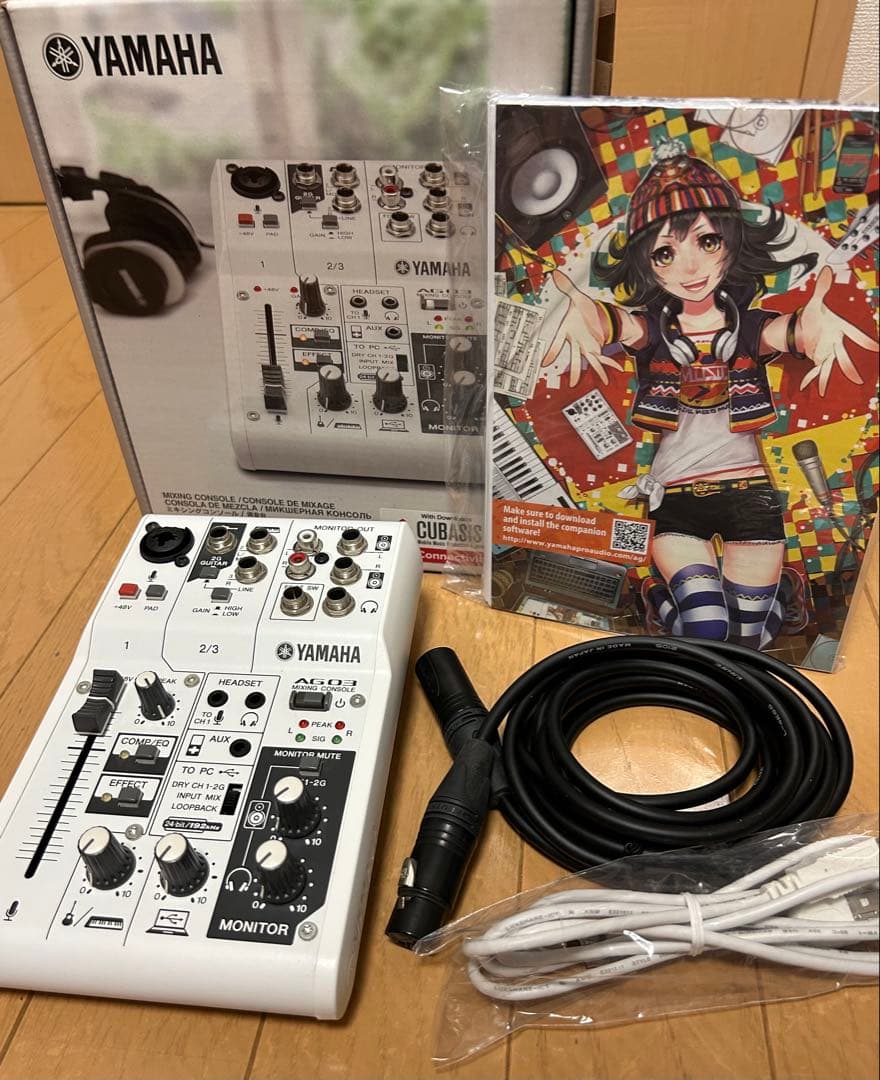 YAMAHA AG03 USBオーディオインターフェース + XLRケーブル