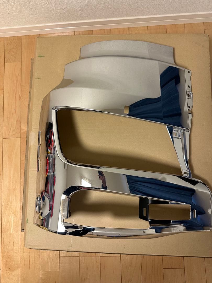 17プロフィア　純正メッキバンパー新車外し　ウォッシャー付き