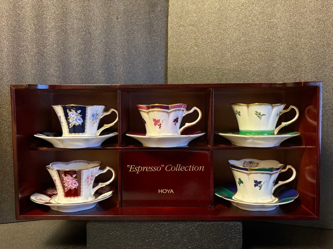 未使用品 HOYA エスプレッソ コレクション カップ&ソーサーセット ホーヤ
